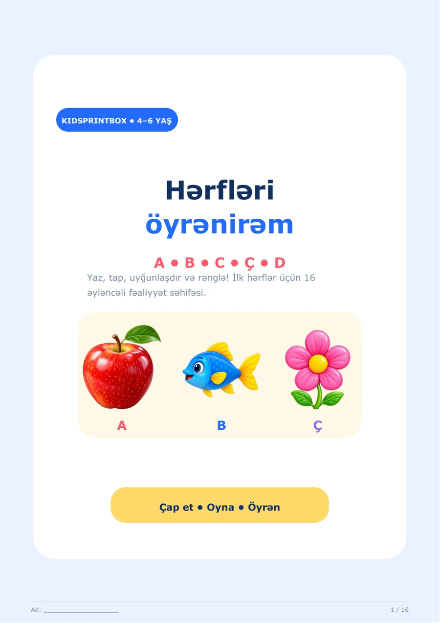 Mini öyrənmə paketi material 3